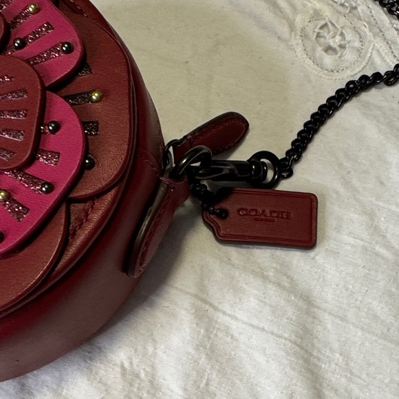 ⚜️ Coach Tea Rose Crossbody Mini Bag Purse NWT - Picture 10 of 15